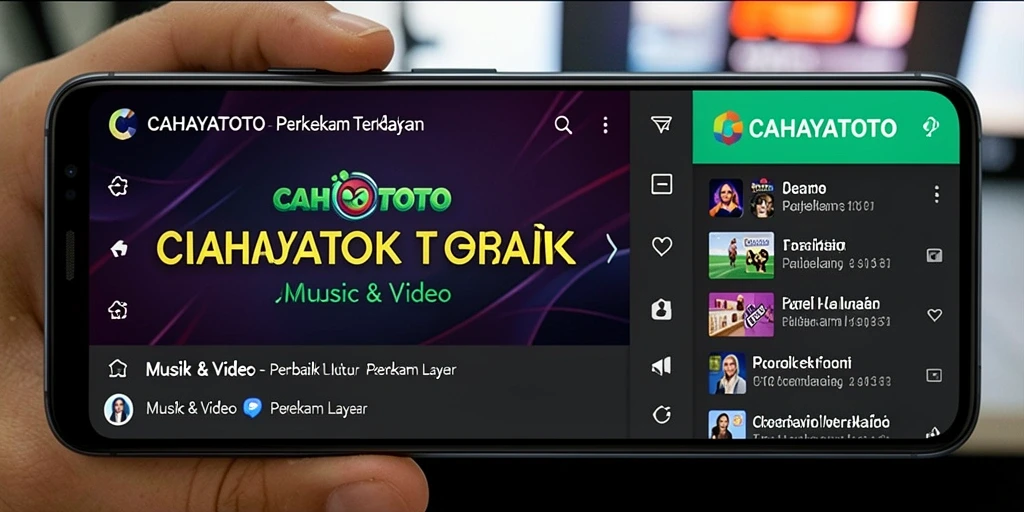 Antarmuka CAHAYATOTO saat merekam layar dengan kualitas tinggi.