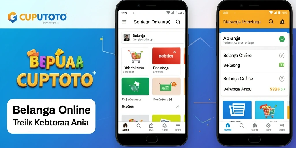 Tampilan antarmuka aplikasi CUPUTOTO saat berbelanja online.