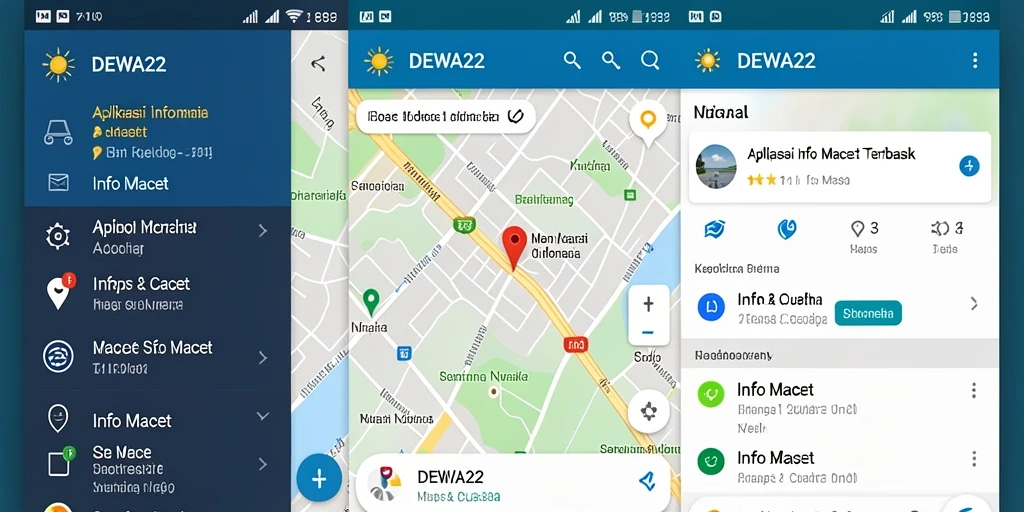 Antarmuka DEWA22 menampilkan kondisi lalu lintas secara real-time.