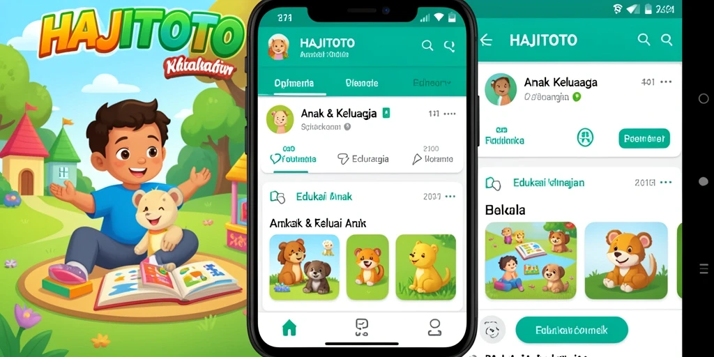 Tampak antarmuka edukasi interaktif dari aplikasi HAJITOTO.