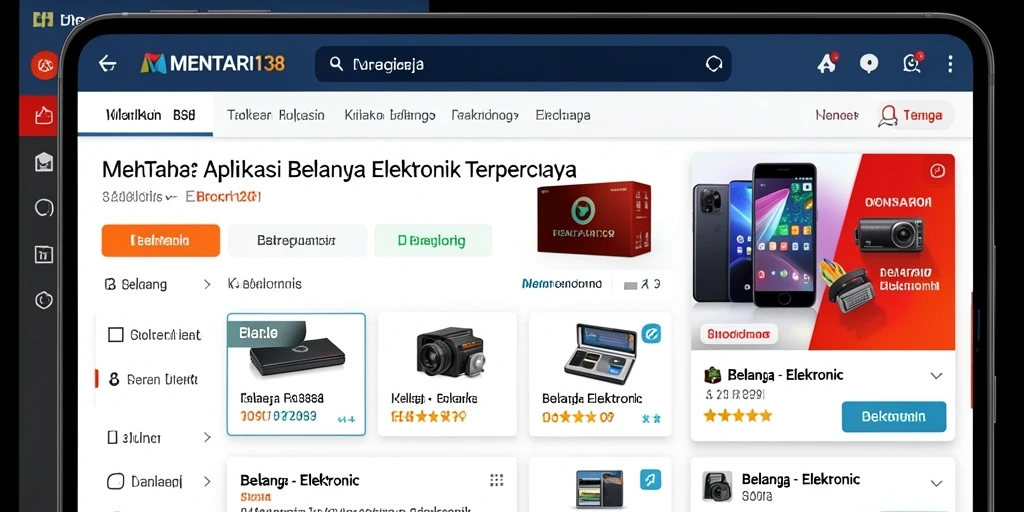 Antarmuka aplikasi MENTARI138 yang sederhana dan menarik.